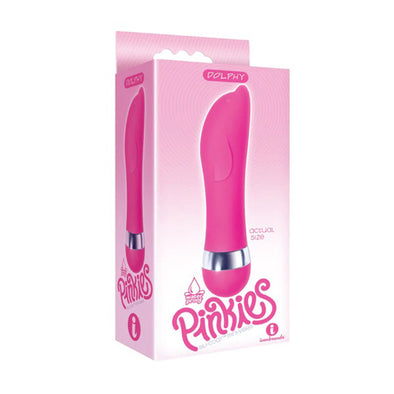 Pinkies Silicoat Mini-Vibe Dolphy - Pink-Vibrators-Icon Brands-Andy's Adult World