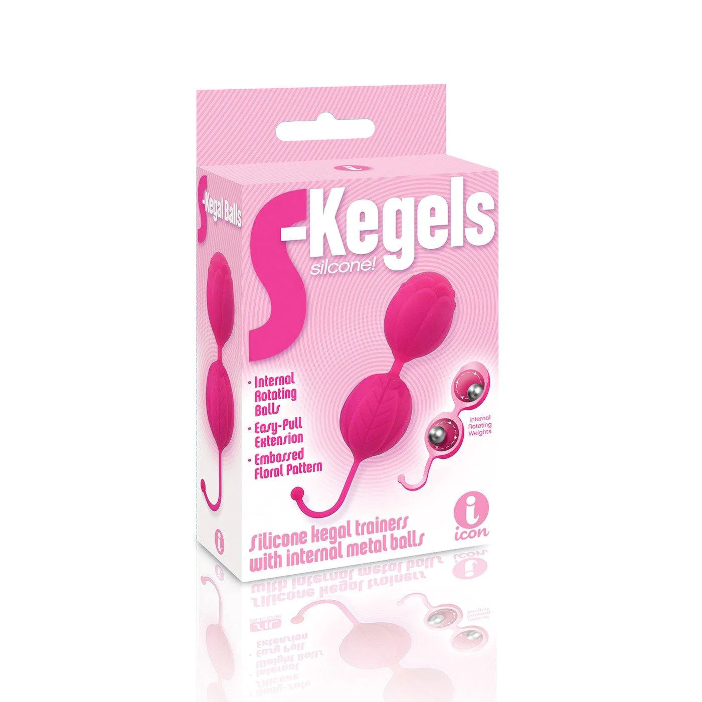 S-Kegels - Pink-Kegel & Pelvic Exercisers-Icon Brands-Andy's Adult World