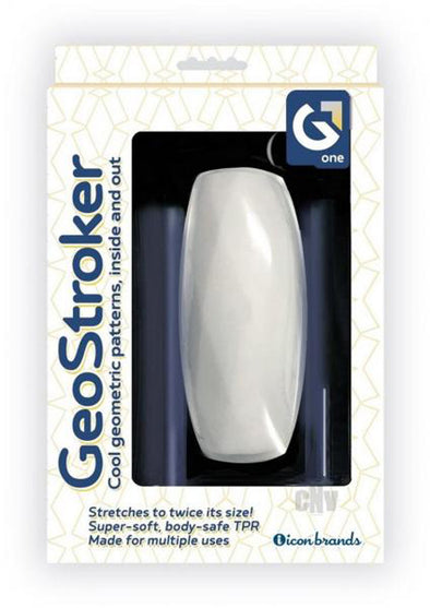 Geostroker 1 Stroker - White-Masturbation Aids for Males-Icon Brands-Andy's Adult World