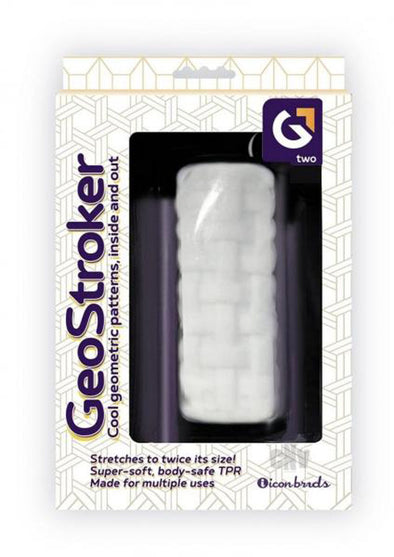Geostroker 2 Stroker - White-Masturbation Aids for Males-Icon Brands-Andy's Adult World