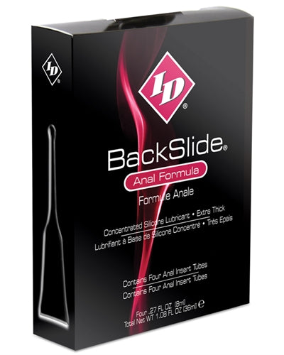 ID Backslide Silicone Lubricant 8ml Long Tube - 4pack