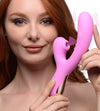 8x Silicone Suction Rabbit - Pink-Vibrators-XR Brands inmi-Andy's Adult World
