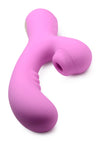 8x Silicone Suction Rabbit - Pink-Vibrators-XR Brands inmi-Andy's Adult World