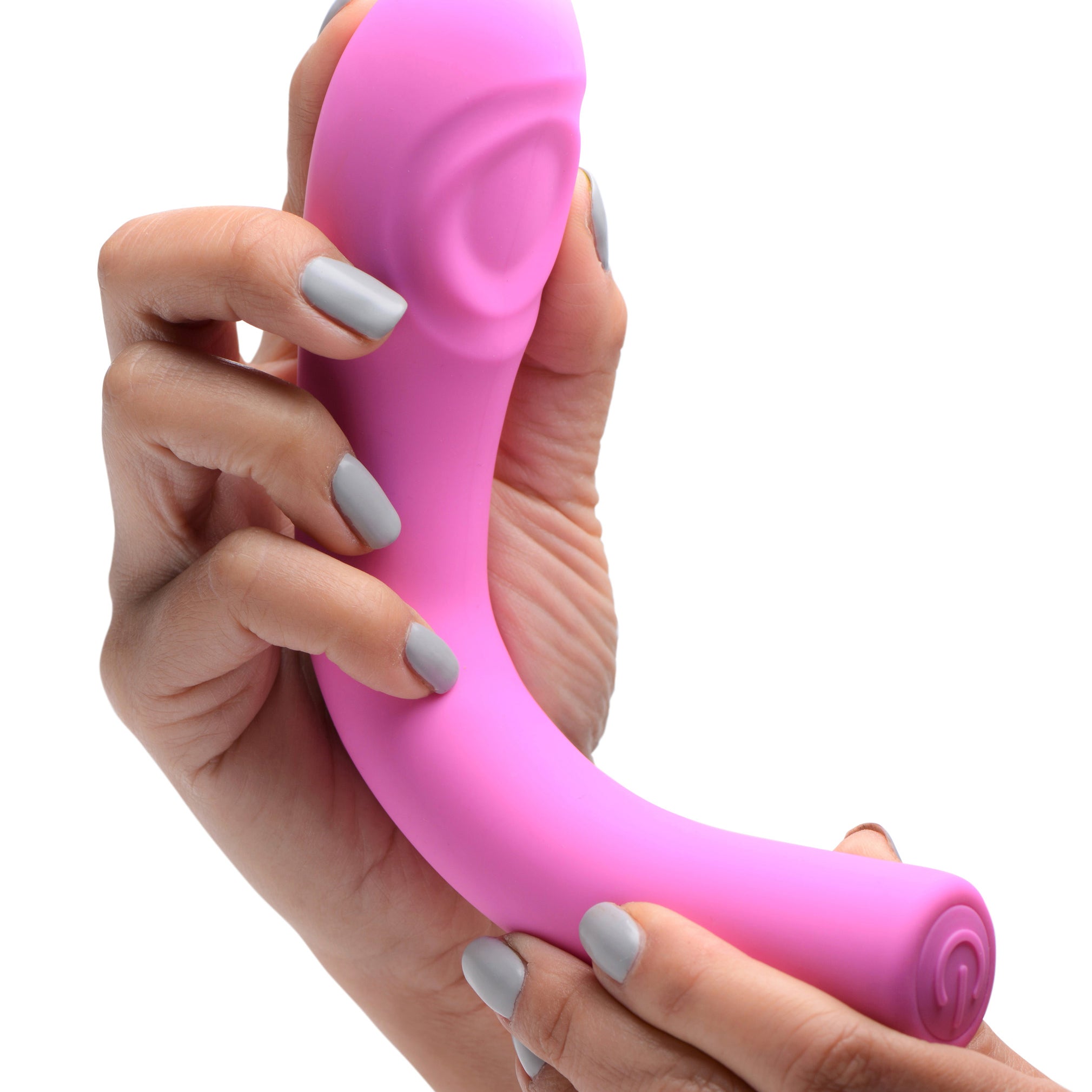 5 Star 9x Pulsing G-Spot Silicone Vibrator - Pink-Vibrators-XR Brands inmi-Andy's Adult World