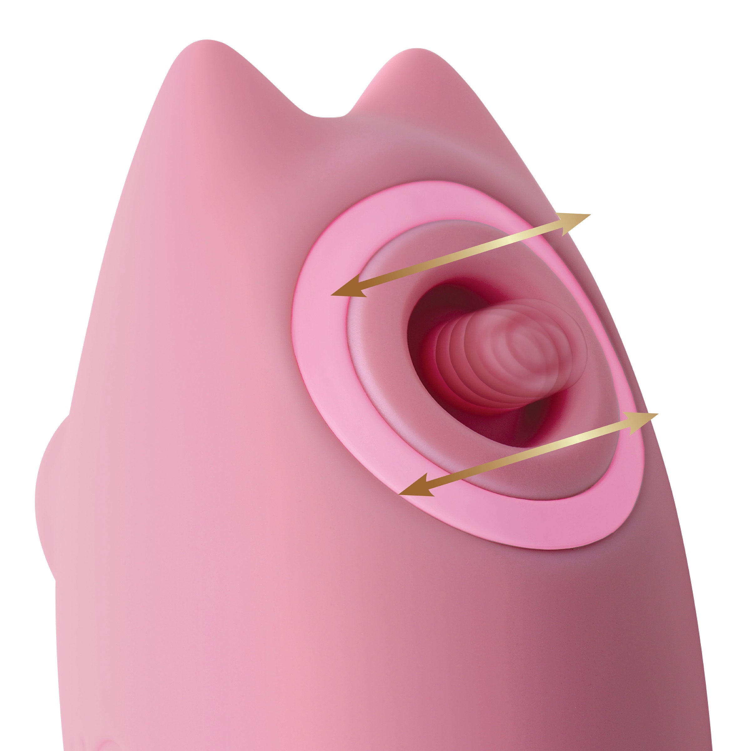 Shegasm Kitty Licker 5x Triple Clit Stimulator - Pink-Clit Stimulators-XR Brands inmi-Andy's Adult World