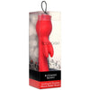 Blooming Bunny Sucking and Thrusting Silicone Rabbit Vibrator - Red-Vibrators-XR Brands inmi-Andy's Adult World