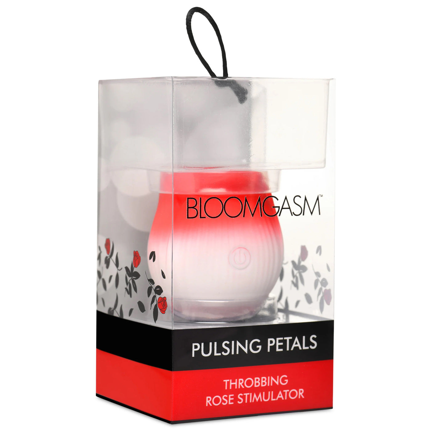 Pulsing Petals Throbbing Rose Stimulator - Red-Clit Stimulators-XR Brands inmi-Andy's Adult World