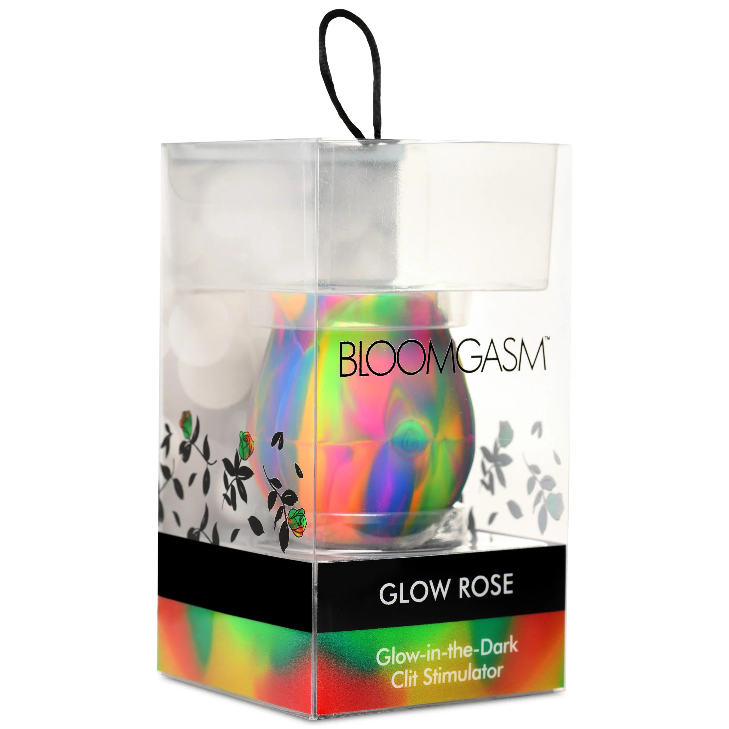 Glow Rose Glow-in-the-Dark Rose Clit Stimulator - Rainbow-Clit Stimulators-XR Brands inmi-Andy's Adult World