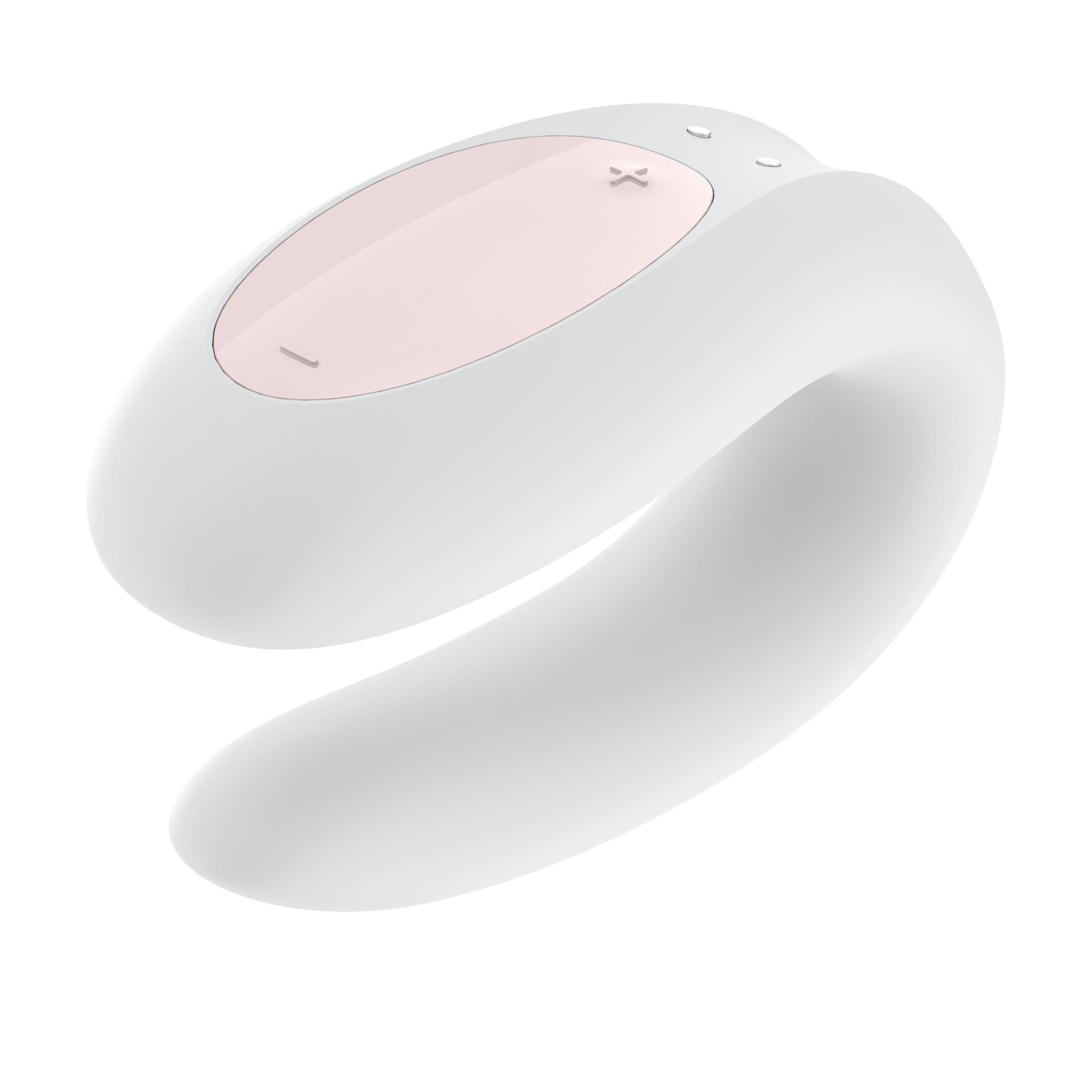 Double Joy - White-Couples Toys-Satisfyer-Andy's Adult World
