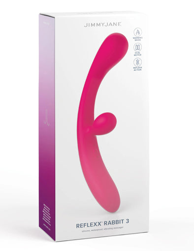 Reflexx Rabbit 3 - Pink-Vibrators-jimmyjane-Andy's Adult World