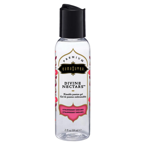 Divine Nectars - Strawberry Dreams - 2 Fl. Oz.-Lubricants Creams & Glides-Kama Sutra-Andy's Adult World