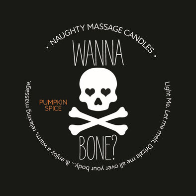 Naughty Massage Candle - Wanna Bone - Pumpkin Spice-Candles-Kama Sutra-Andy's Adult World