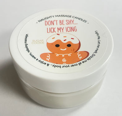 Don't Be Shy Lick My Icing Massage Candle - Sugar Cookie 1.7 Oz-Massagers-Kama Sutra-Andy's Adult World