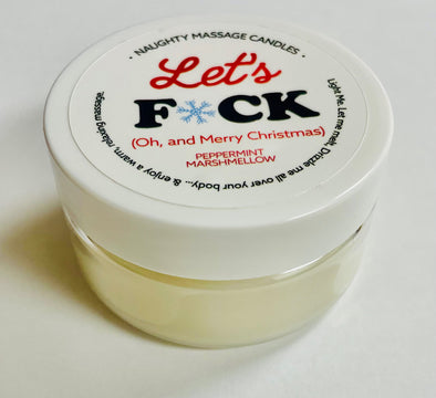 Let's Fuck Massage Candle - Peppermint Marshmallow 1.7 Oz-Massagers-Kama Sutra-Andy's Adult World