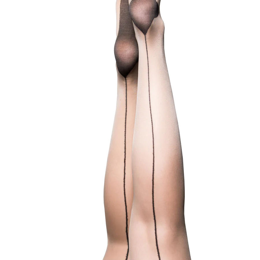 Ruby - Cuban Heel Thigh High - Size a - Nude-Lingerie & Sexy Apparel-Kix'ies-Andy's Adult World
