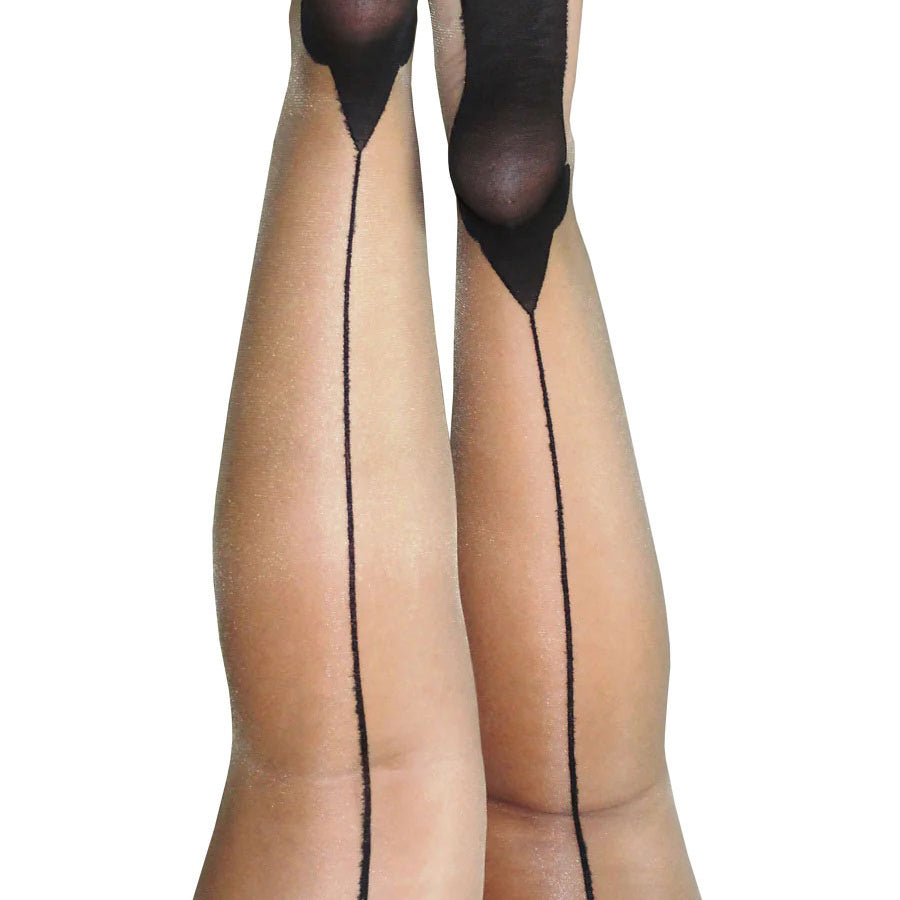 Ruby - Cuban Heel Thigh High - Size D - Nude-Lingerie & Sexy Apparel-Kix'ies-Andy's Adult World