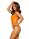 Hexi Net Keyhole Bodysuit - One Size - Neon Orange-Lingerie & Sexy Apparel-Leg Avenue-Andy's Adult World