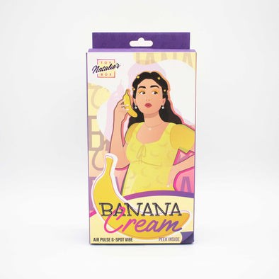 Banana Cream Air Pulse and G-Spot Vibrator - Yellow-Vibrators-Like A Kitten, Inc.-Andy's Adult World