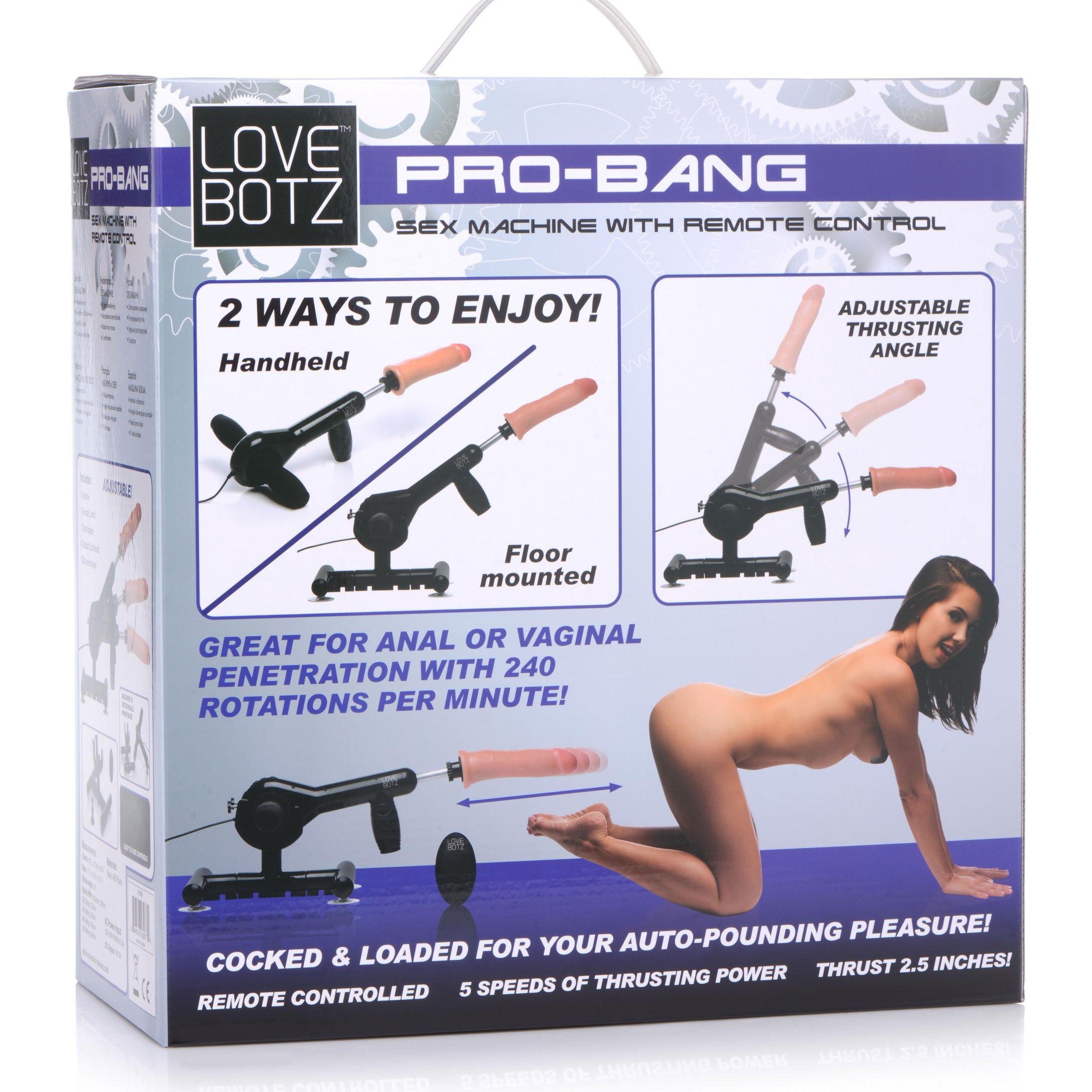 Pro-Bang Sex Machine With Remote Control-Bedroom Play Gear-XR Brands Love Botz-Andy's Adult World