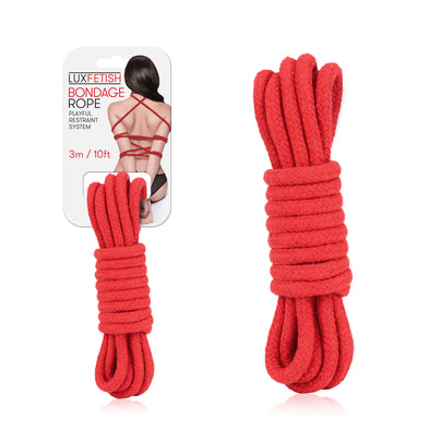 Sexy Bondage Rope 3m / 10ft - Red-Bondage & Fetish Toys-Lux Fetish-Andy's Adult World