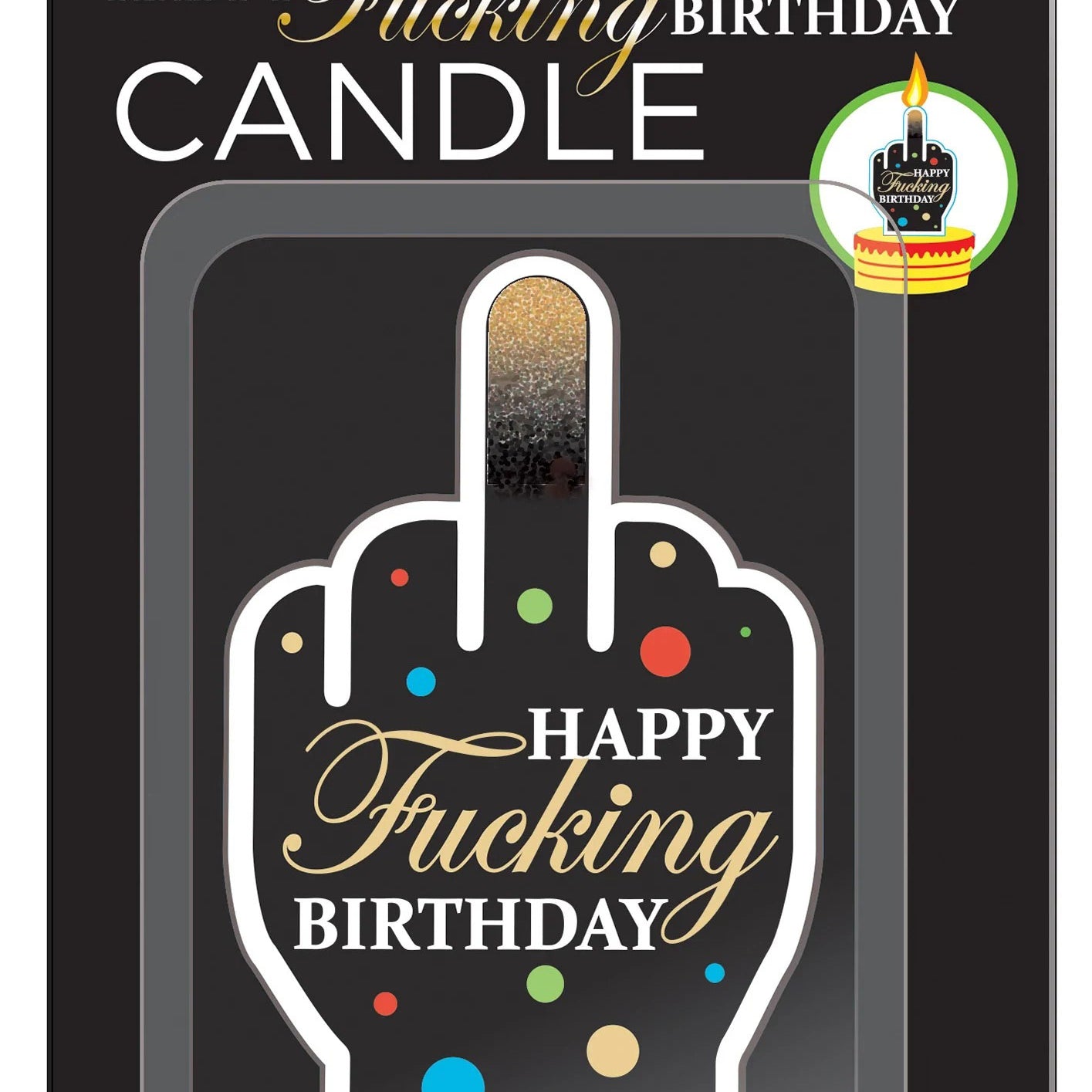 Happy Fucking Birthday Candle-Party Supplies-Little Genie-Andy's Adult World