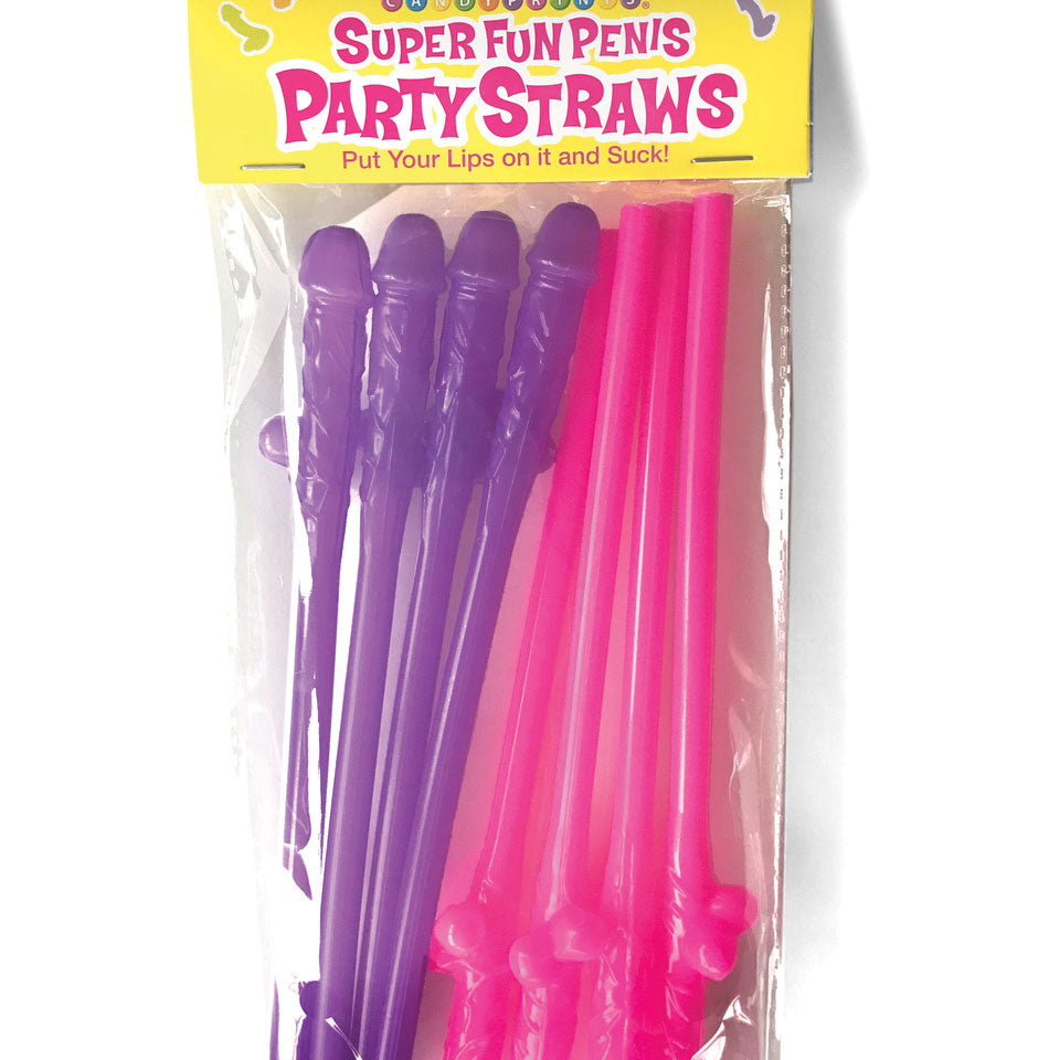 Super Fun Penis Party Straws-Party Supplies-Little Genie-Andy's Adult World