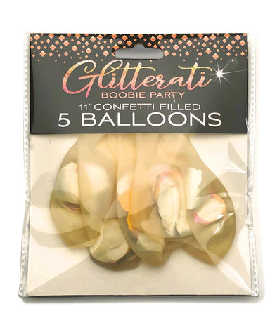 Glitterati Boobie Confetti Balloons-Bachelor & Bachelorette Items-Little Genie-Andy's Adult World