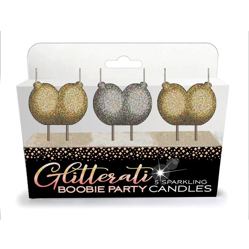 Glitterati Boobie Candle Set-Gag Gifts & Novelties-Little Genie-Andy's Adult World
