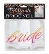 Glitterati Bride Veil - White-Bachelor & Bachelorette Items-Little Genie-Andy's Adult World