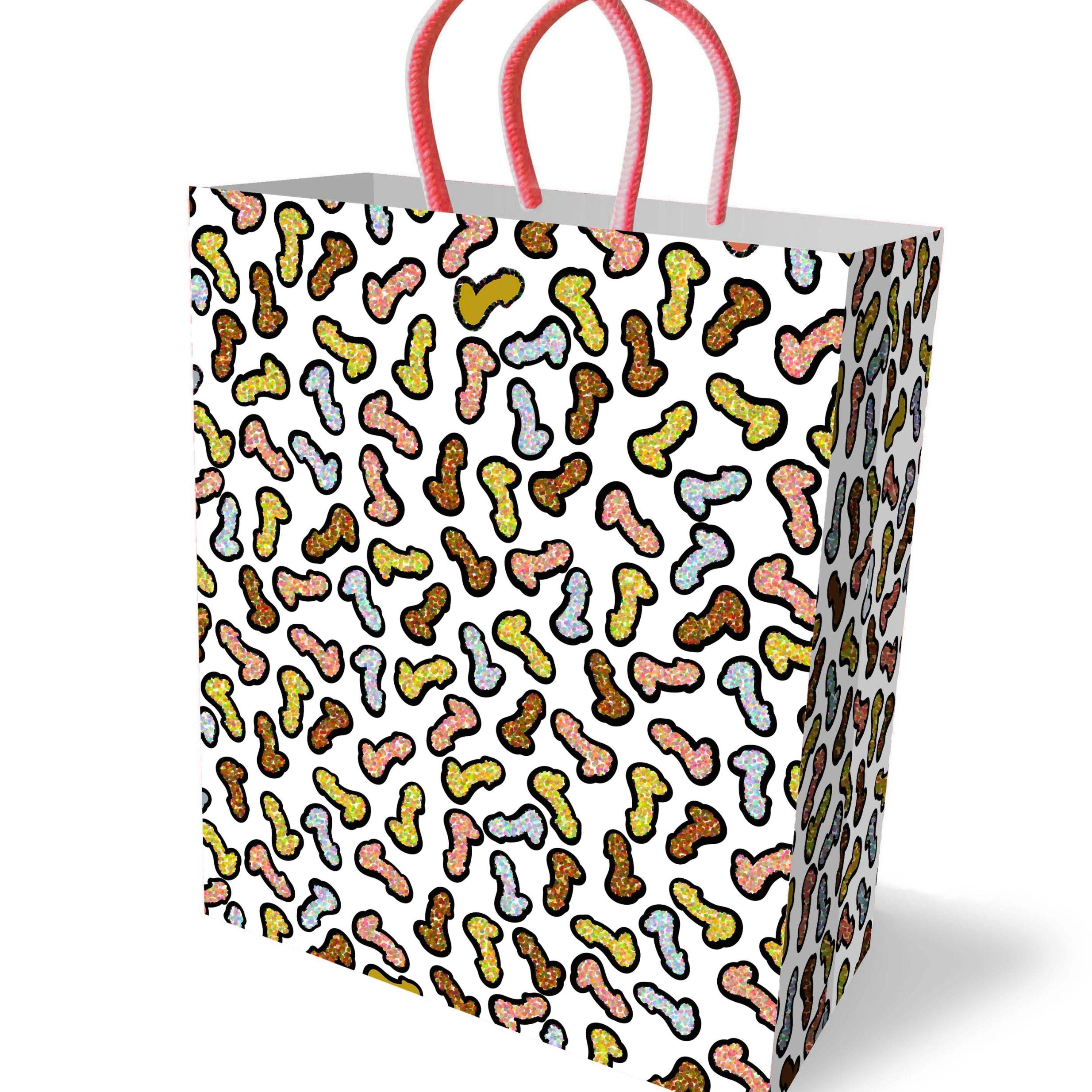 Glitterati Penis Gift Bag-Party Supplies-Little Genie-Andy's Adult World