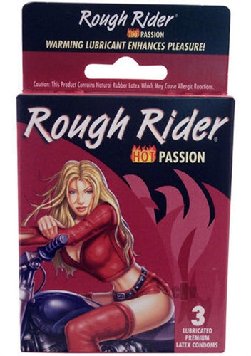 Hot Rider - 3 Pack - Lubricated Latex Condoms