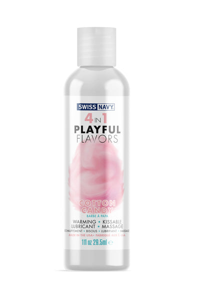 Swiss Navy 4-in-1 Playful Flavors - Cotton Candy 1 Oz-Lubricants Creams & Glides-M.D. Science Lab-Andy's Adult World