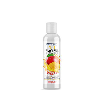 Swiss Navy 4-in-1 Playful Flavors - Mango 1 Oz-Lubricants Creams & Glides-M.D. Science Lab-Andy's Adult World