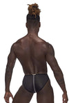 Landing Strip Bikini Brief - XL - Black-Lingerie & Sexy Apparel-Male Power-Andy's Adult World