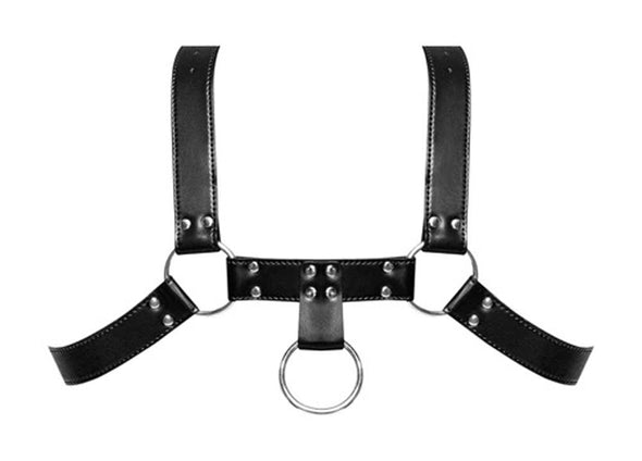 Libra Leather Harness - Black-Lingerie & Sexy Apparel-Male Power-Andy's Adult World