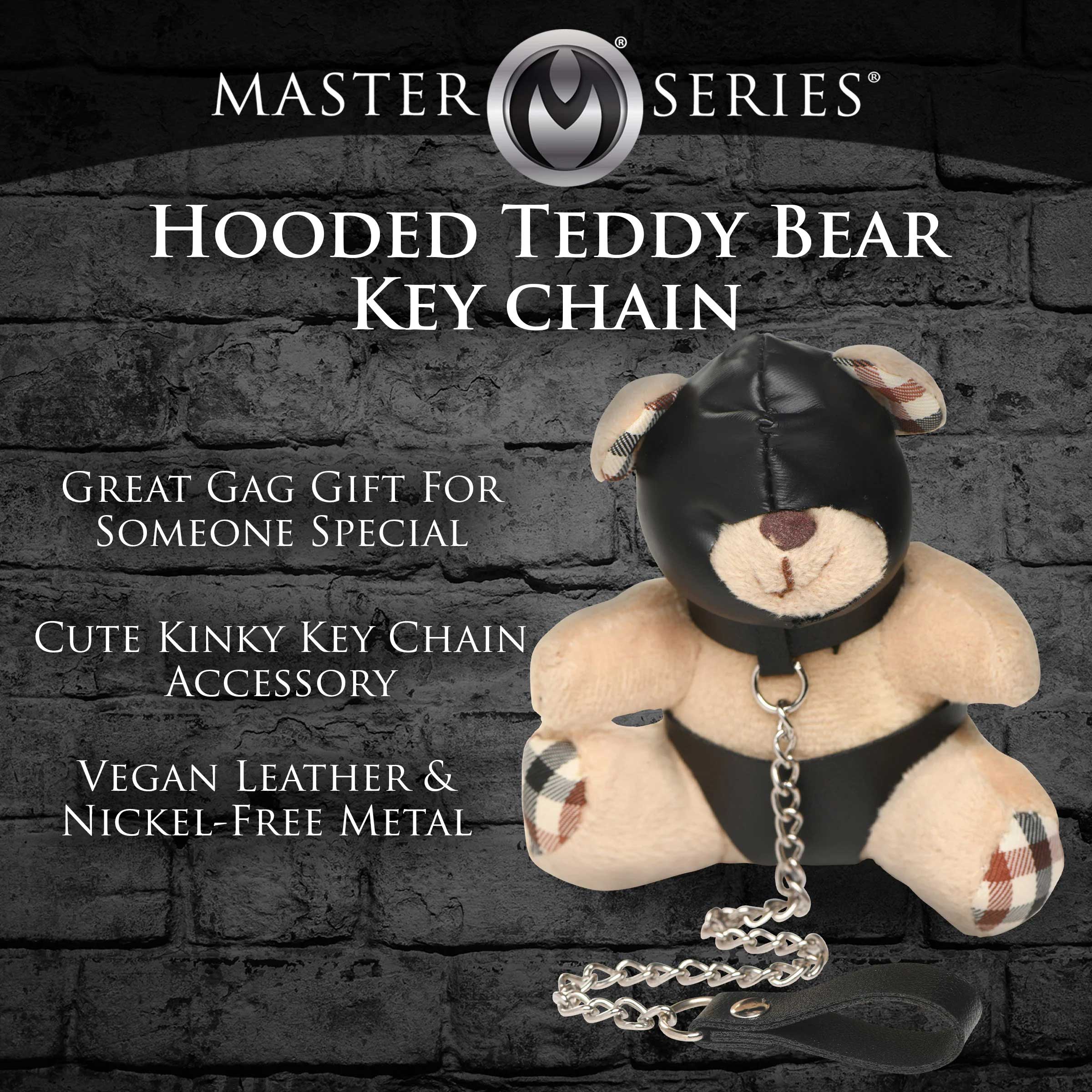 Hooded Teddy Bear Keychain-Gag Gifts & Novelties-XR Brands Master Series-Andy's Adult World