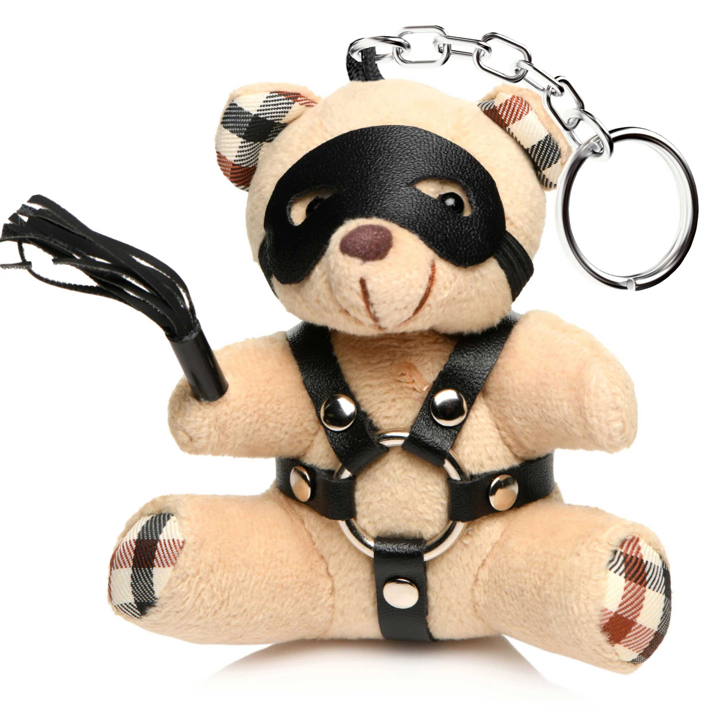 BDSM Teddy Bear Keychain-Gag Gifts & Novelties-XR Brands Master Series-Andy's Adult World