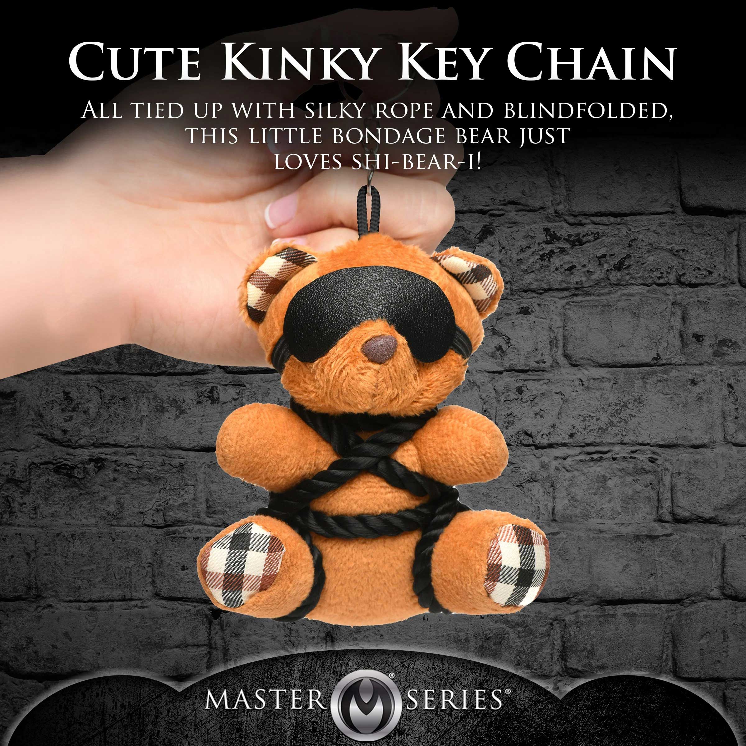 Rope Teddy Bear Keychain-Gag Gifts & Novelties-XR Brands Master Series-Andy's Adult World