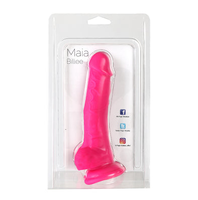 Billee Realistic Silicone Dong - Neon Pink-Dildos & Dongs-Maia Toys-Andy's Adult World