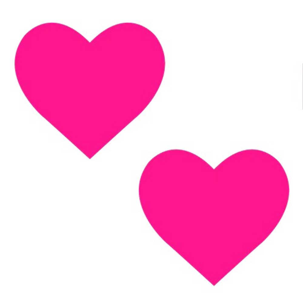 Neon Pinky Tink Temperature Reactive Heart Nipple Cover Pasties-Nipple Stimulators-Neva Nude-Andy's Adult World