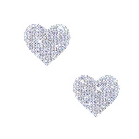 Razzle Dazzle Crystal Jewel Sparkle I Heart U Body Stickers 6 Pk-Nipple Stimulators-Neva Nude-Andy's Adult World