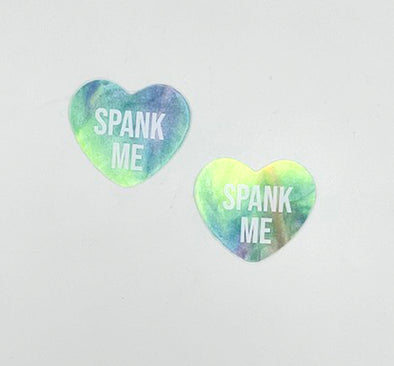 Spank Me Rainbow Sherbert Tie Die Candy Heart Pasties-Nipple Stimulators-Neva Nude-Andy's Adult World