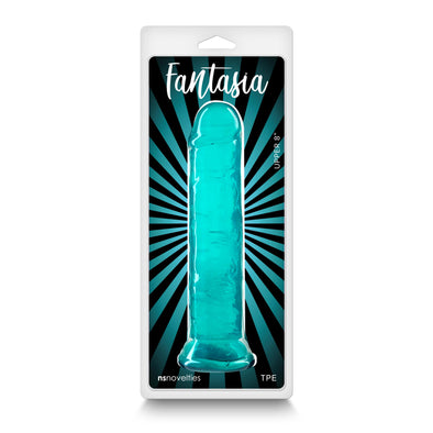 Fantasia - Upper 8 Inch - Teal-Dildos & Dongs-nsnovelties-Andy's Adult World