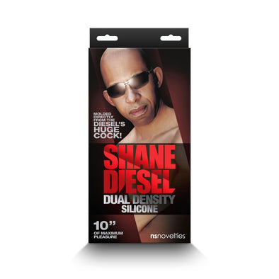Shane Diesel - Dual Density Dildo - Brown-Dildos & Dongs-nsnovelties-Andy's Adult World