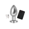 Ass-Sation Remote Vibrating Metal Plug - Silver-Anal Toys & Stimulators-Nasstoys-Andy's Adult World
