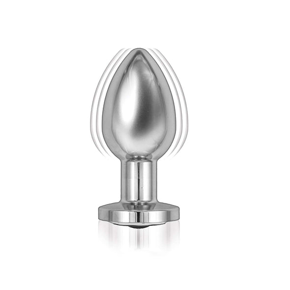 Ass-Sation Remote Vibrating Metal Plug - Silver-Anal Toys & Stimulators-Nasstoys-Andy's Adult World