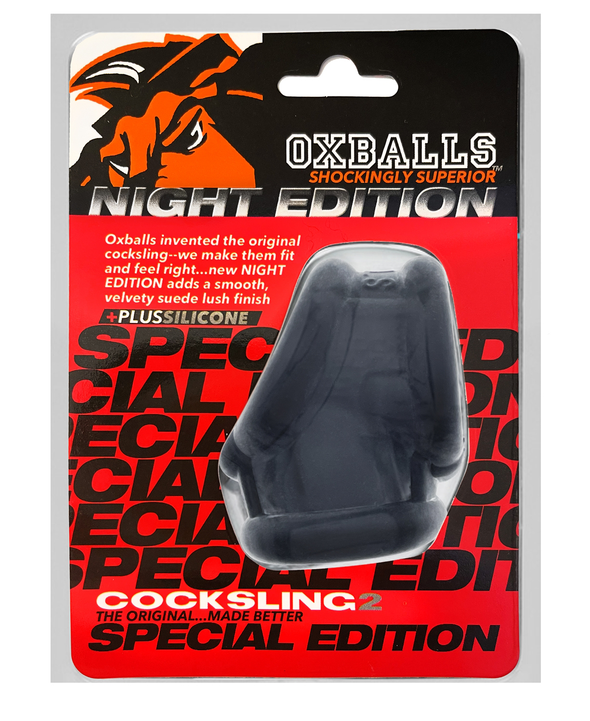 Cocksling-2 - Night Black-Cockrings-Oxballs-Andy's Adult World