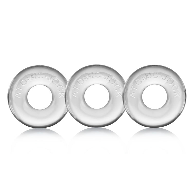 Ringer 3-Pack Do-Nut-1 - Clear-Cockrings-Oxballs-Andy's Adult World