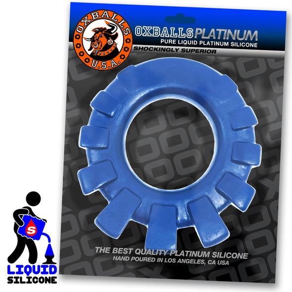 Cock-Lug Lugged Cockring - Marine Blue-Cockrings-Oxballs-Andy's Adult World