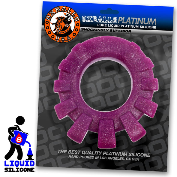 Cock-Lug Lugged Cockring - Plum-Cockrings-Oxballs-Andy's Adult World